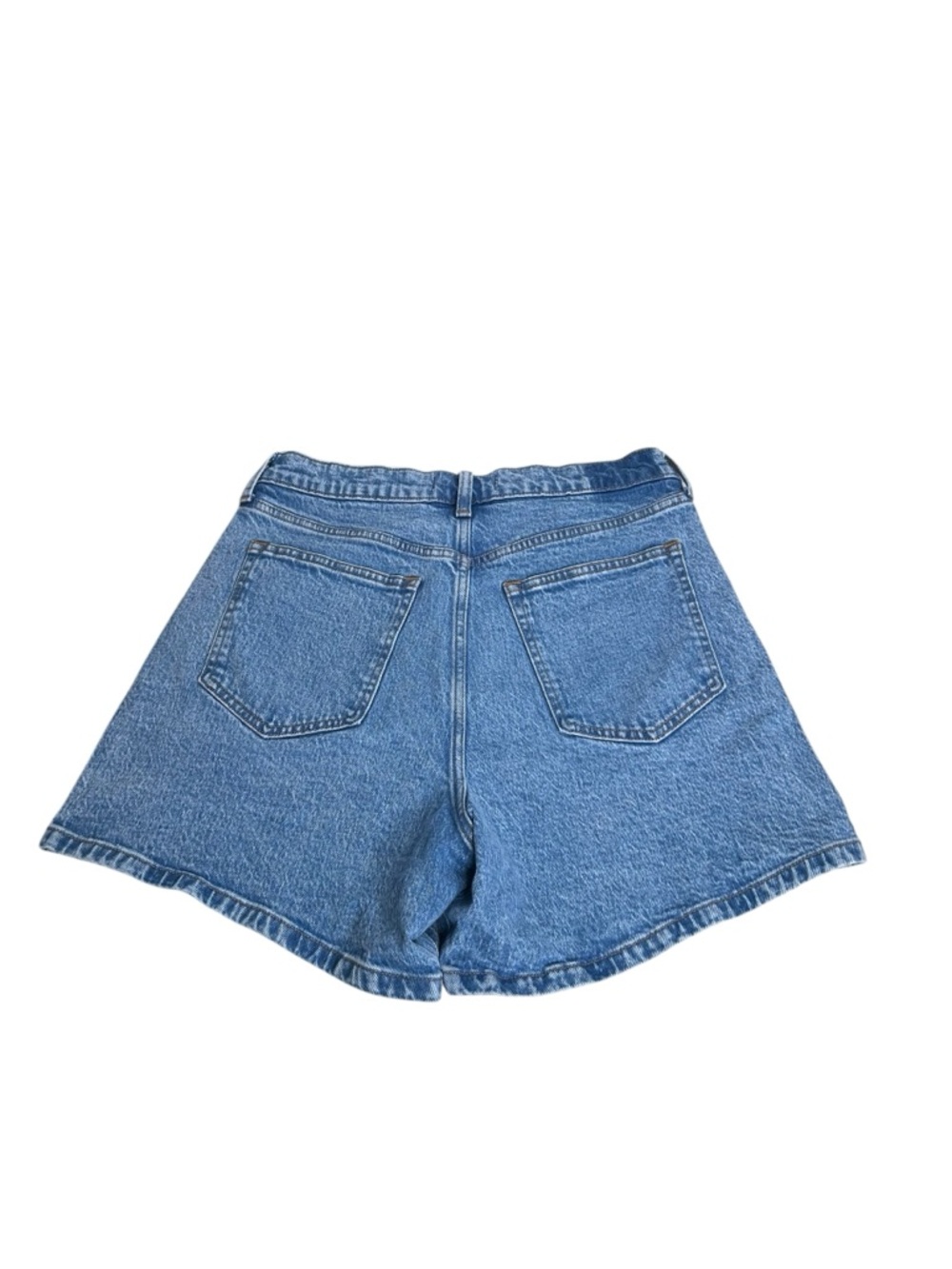 Abercrombie & Fitch High Rise The Dad Denim Short Medium Wash Size 31/12 - Picture 3 of 5